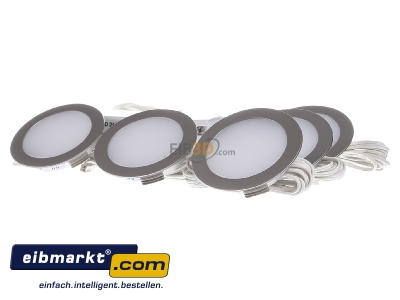 Frontansicht Hera 61056305002 5er-Set LED-Einbauleuchte 4W ww eds +LED24/30W 