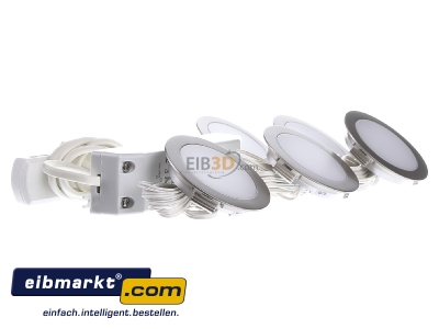 Ansicht links Hera 61056305002 5er-Set LED-Einbauleuchte 4W ww eds +LED24/30W 
