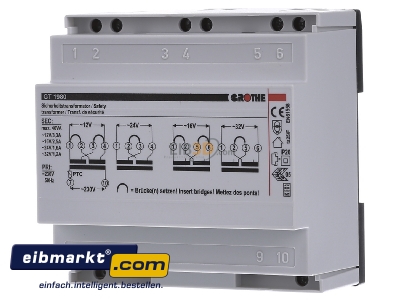 Front view Grothe GT 1980 Bell transformer 12V/24V/32V
