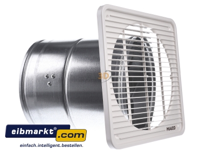 Ansicht links Maico EZF 20/4 E Wandeinbau-Ventilator 30W,500cbm/h,IP54 