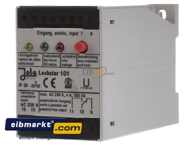 Front view Jola LECKSTAR 101 Level relay conductive sensor 

