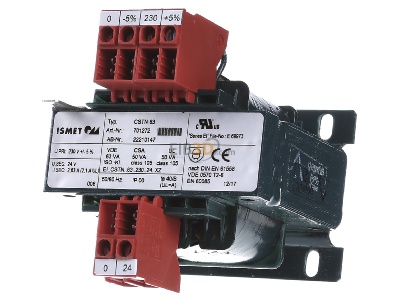 Frontansicht Ismet CSTN 63/230/24  Einphasen-S teuer-Trenn- und Sic