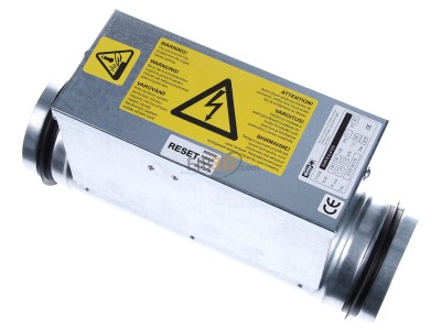 Ansicht oben links Helios EHR-R 0,4/100 Elektro-Heizregister 0,4 KW 230 V 