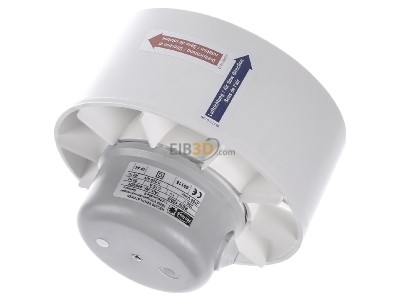 Top rear view Helios REW 150/2 Small-room ventilator tube 330m/h 
