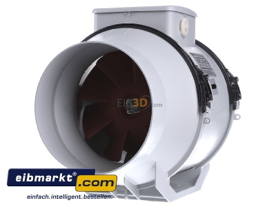 View on the right Helios MV 150 Tube mounted ventilator 520m/h 58W 
