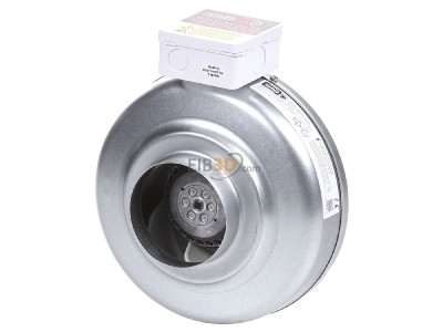 Ansicht oben vorne Helios RR 100 A Radial-Rohrventilator 