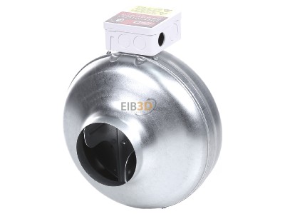 Top rear view Helios RR 100 A Conduit mounted ventilator 250m³/h 41W 

