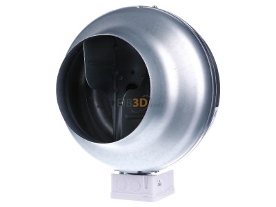 Ansicht hinten Helios RR 160 B Radial-Rohrventilator 