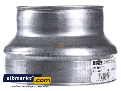 Ansicht links Helios RZ 160/125 Reduzierung von 160mm auf 125mm 