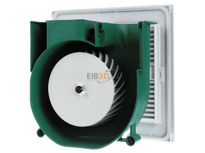 Back view Helios ELS-V 60 Ventilator for in-house bathrooms 
