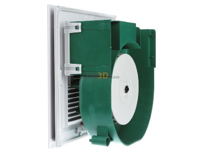 View on the right Helios ELS-VN 100 Ventilator for in-house bathrooms 
