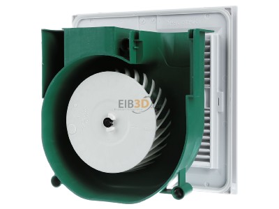 Ansicht hinten Helios ELS-VN 100 Ventilator-Einsatz m.Nachlauf 100cbm/h 