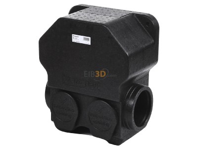 Ansicht oben vorne Maico SB 12/16 Schalld�mpfer-Box Anschl. 125 oder 160 