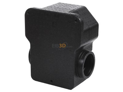 Ansicht oben hinten Maico SB 12/16 Schalld�mpfer-Box Anschl. 125 oder 160 