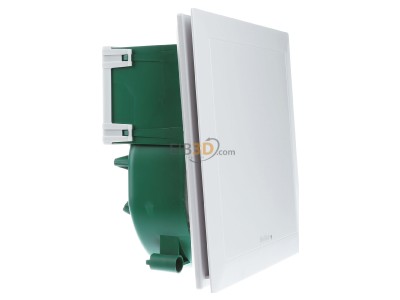 Ansicht links Helios ELS EC 60 F Ventilatoreinsatz mit Fassade 