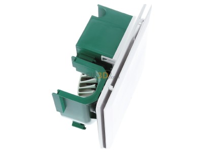 Ansicht oben links Helios ELS EC 60 NC Ventilatoreinsatz mit Fassade 