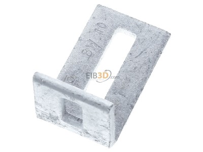 Top rear view OBO BW 10 FT Mounting angle bracket for profile rail 
