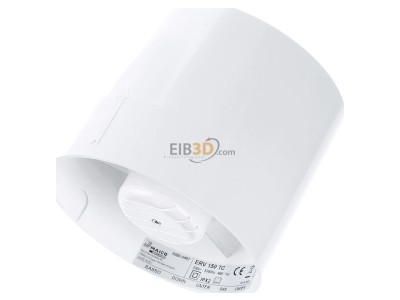 Ansicht oben hinten Maico ERV 150 TC Rohreinschubventilator DN150, mit Timer 