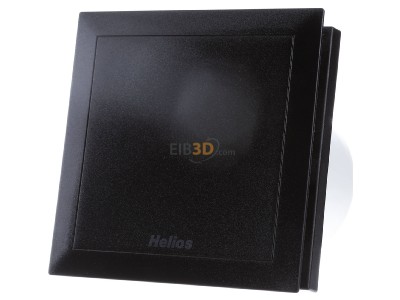 Frontansicht Helios Ventilatoren M1/100 black Kleinraumventilator Minivent 2-stuf. schwarz 