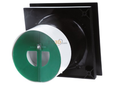 Ansicht hinten Helios Ventilatoren M1/100 black Kleinraumventilator Minivent 2-stuf. schwarz 