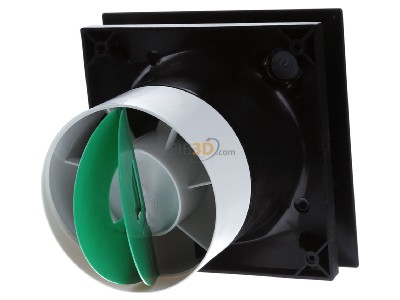 Ansicht hinten Helios Ventilatoren M1/100 F black Kleinraumventilator Minivent 2-stuf. schwarz 