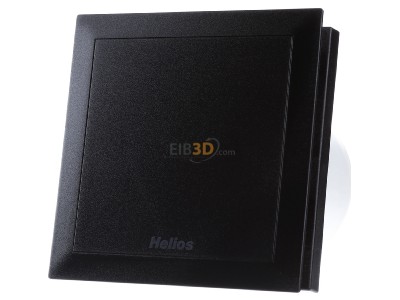 Frontansicht Helios Ventilatoren M1/100 N/C black Kleinraumventilator Minivent 2-stuf. schwarz 