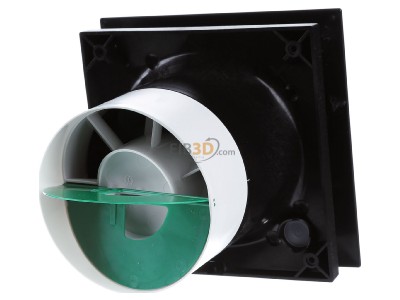 Ansicht hinten Helios Ventilatoren M1/100 P black Kleinraumventilator Minivent 2-stuf. schwarz 