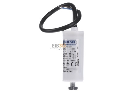 Front view Comar MKA 450-8 K Capacitor 8�F 450V 30x70mm 
