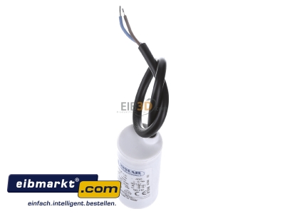 View up front Comar MKA 450-10 K Capacitor 10µF 450V 60x120mm
