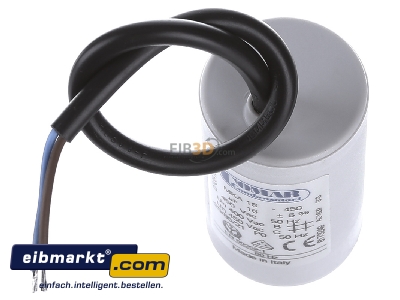 View up front Comar MKA 450-16 K Capacitor 16µF 450V 40x70mm
