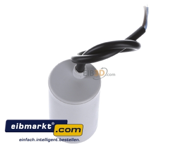 Top rear view Comar MKA 450-16 K Capacitor 16µF 450V 40x70mm
