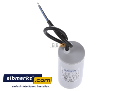 View up front Comar MKA 450-40 K Capacitor 40µF 450V 45x94mm
