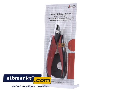 Front view Cimco 10 1040 Diagonal cutting nipper 132mm
