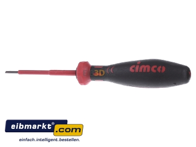 Front view Cimco 11 7701 Screwdriver for slot head screws 2,5mm - 
