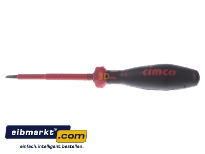 Front view Cimco 11 7704 Screwdriver for slot head screws 4mm 

