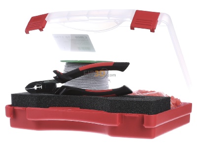 Front view Cimco 10 1730 Tool set 1 Plastic box 
