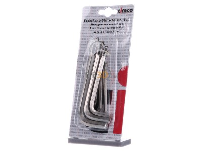 Front view Cimco 11 0592 Hexagonal key set 8 pieces 
