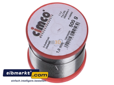 View top left Cimco 15 0056 Soldering wire 1mm
