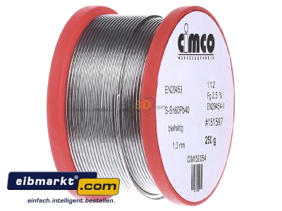 View on the left Cimco 15 0054 Soldering wire 1mm 
