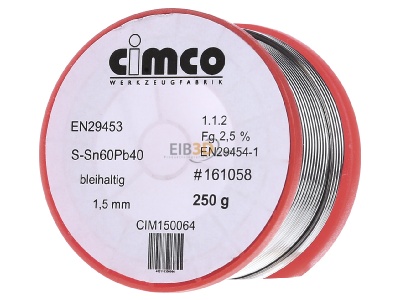 Front view Cimco 15 0064 Soldering wire 1,5mm 
