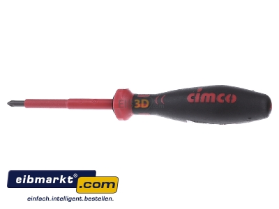 Front view Cimco 11 7741 Crosshead screwdriver Pozidriv PZ 1 - 
