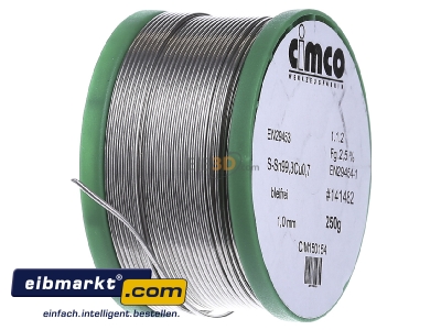 View on the left Cimco 15 0154 Soldering wire 1mm
