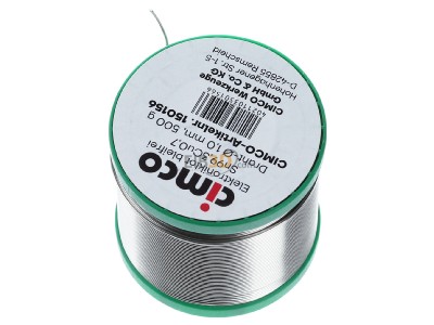 Ansicht oben hinten Cimco 15 0156 Elektroniklot bleifrei 1,0mm/500g 