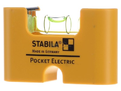 Front view Stabila Pocket Electric Level 70mm 
