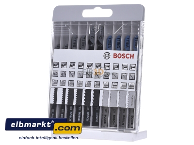 Front view Bosch E-Werkzeuge 2 607 010 630 Tool set 10 Plastic box - 
