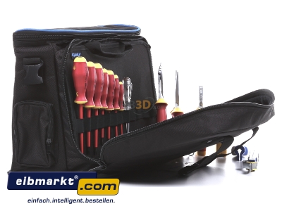 Ansicht links Klauke KL905B15 Techniker-Profitasche 15tlg. bestckt 