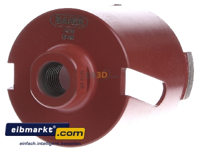 Back view Baier Maschinenfabrik 7416 Core drill bit 68x70mm
