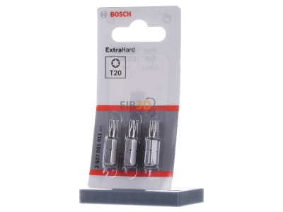 Frontansicht Bosch Power Tools 2 607 001 611 (VE3) Torxschrauben Bit T20 XH 25mm 2 607 001 611 (Inhalt: 3)