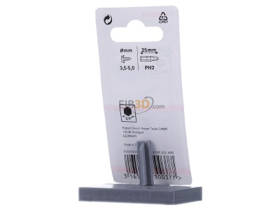 Back view Bosch Power Tools 2 607 001 511 (VE3) Bit for cross-head screws PH 2 2 607 001 511 (quantity: 3)
