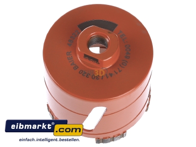 Top rear view Baier Maschinenfabrik 48322 Core drill bit 82x70mm

